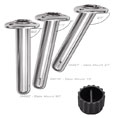 Aluminium Deck-mount 90-10-27 degree Rod Holder
