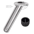 Aluminium Deck Mount Weld-On 27 Degree Rod Holder