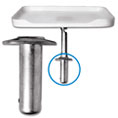 Deck Mount 90 Degree Baitboard Spigot Holder